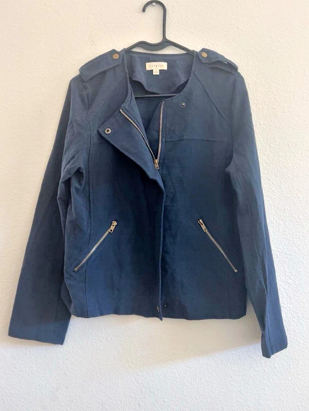 PROMESA Utility Jacket in Micro Cord Blue Size Large